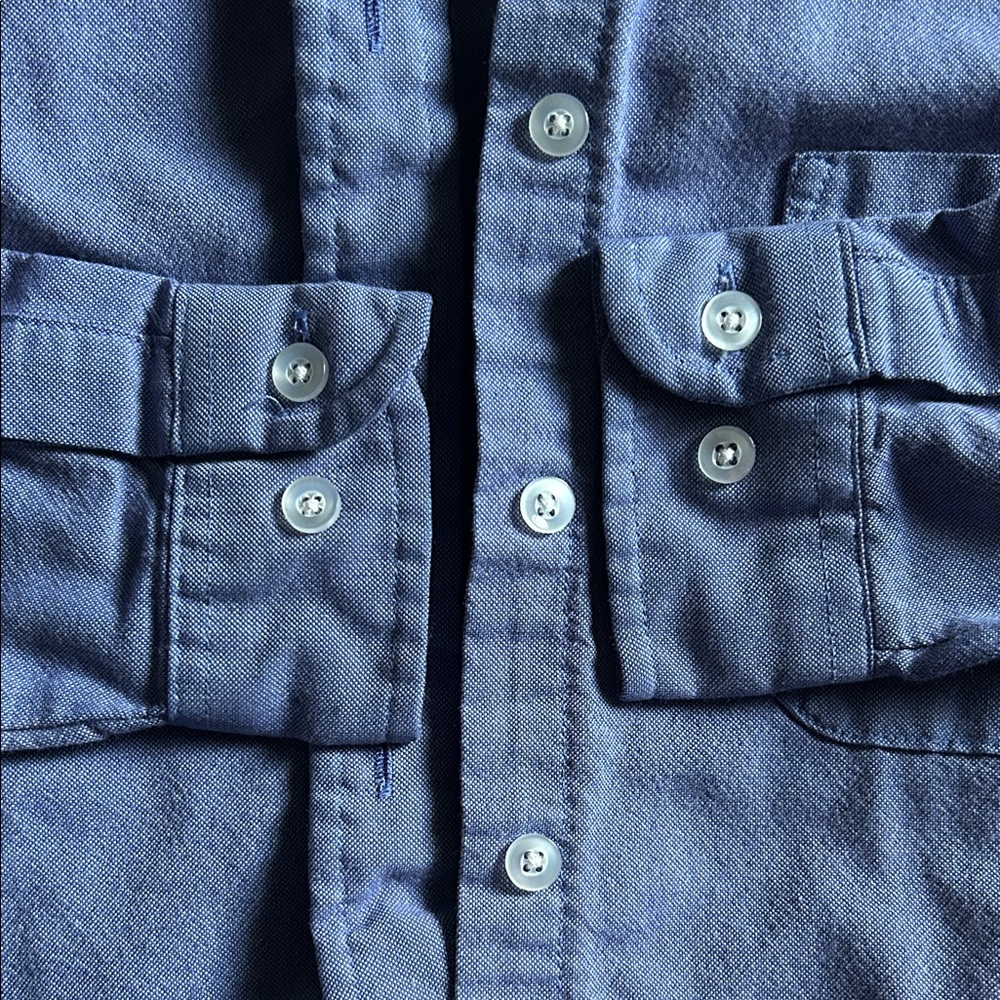 Blue Button-Up Shirt - Picture 6 of 6